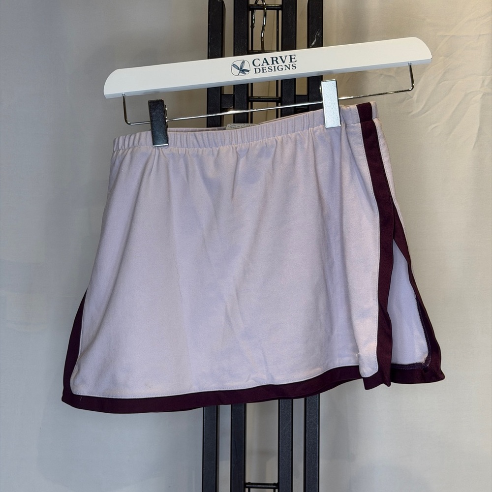 Nike Women's Purple and Maroon Mini Skirt‎